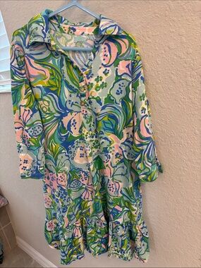 Girls Lilly Pulitzer Dress Size Large 8-10 Floral